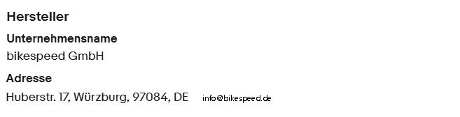 Manufacturer/Hersteller